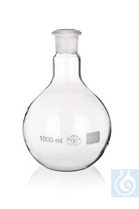 Platbodemkolf, 250 ml, Ø 85 x H 140 mm, NS 45/40, Simax® borosilicaatglas, type: 8003